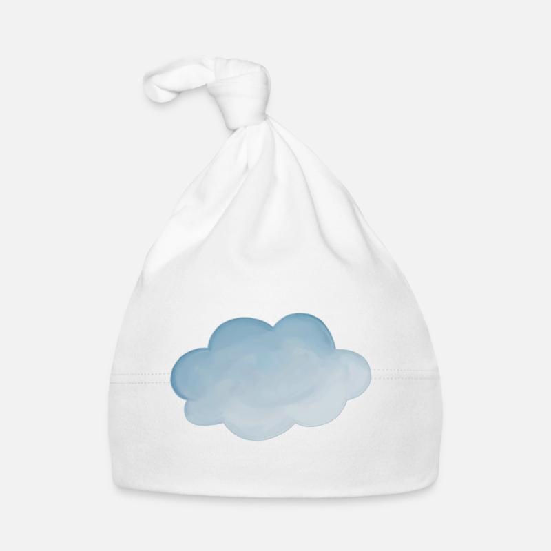 Cloud weather light blue Organic Baby Cap