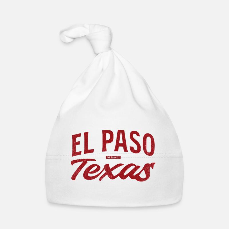 El Paso Texas Retro Script Baby Bio-Mütze