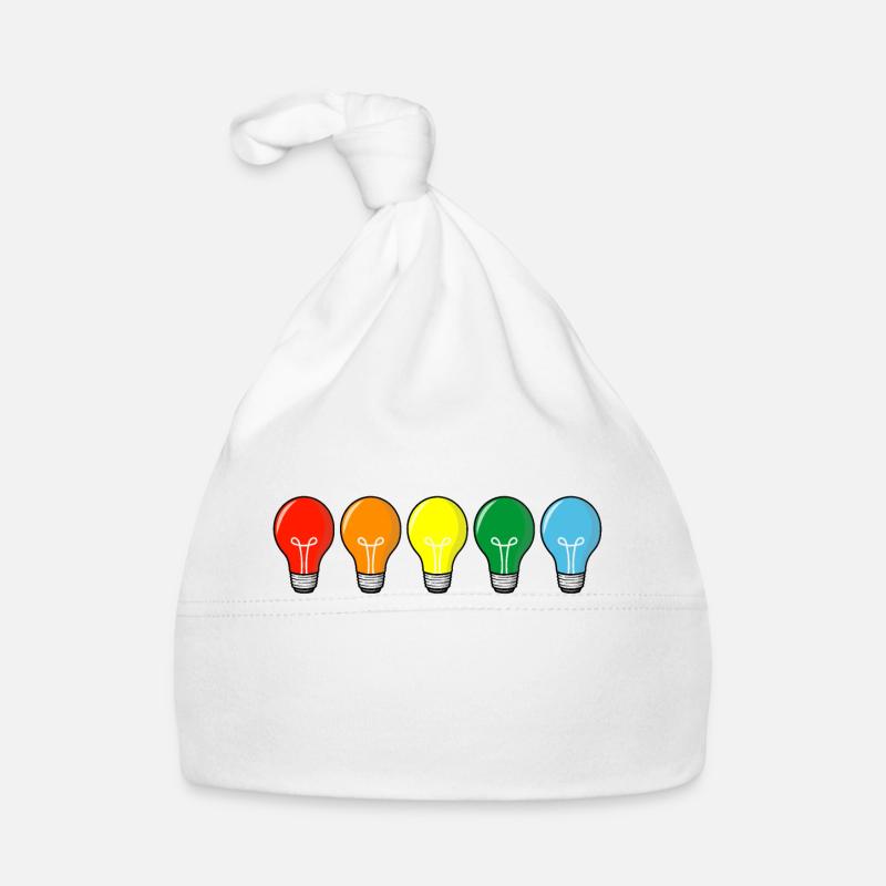 colored light bulbs Organic Baby Cap