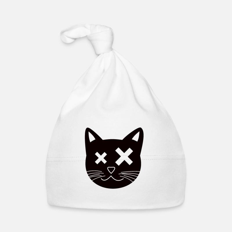 crazy cat Organic Baby Cap