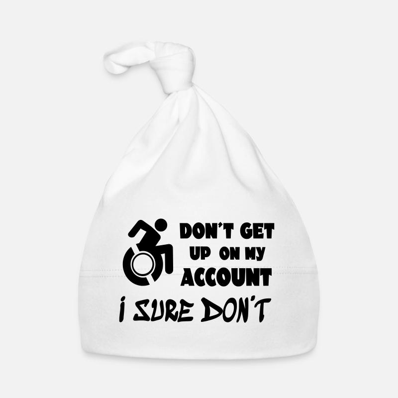 Ne vous levez pas pour moi, je reste en fauteuil roulant* Bonnet bio Bébé