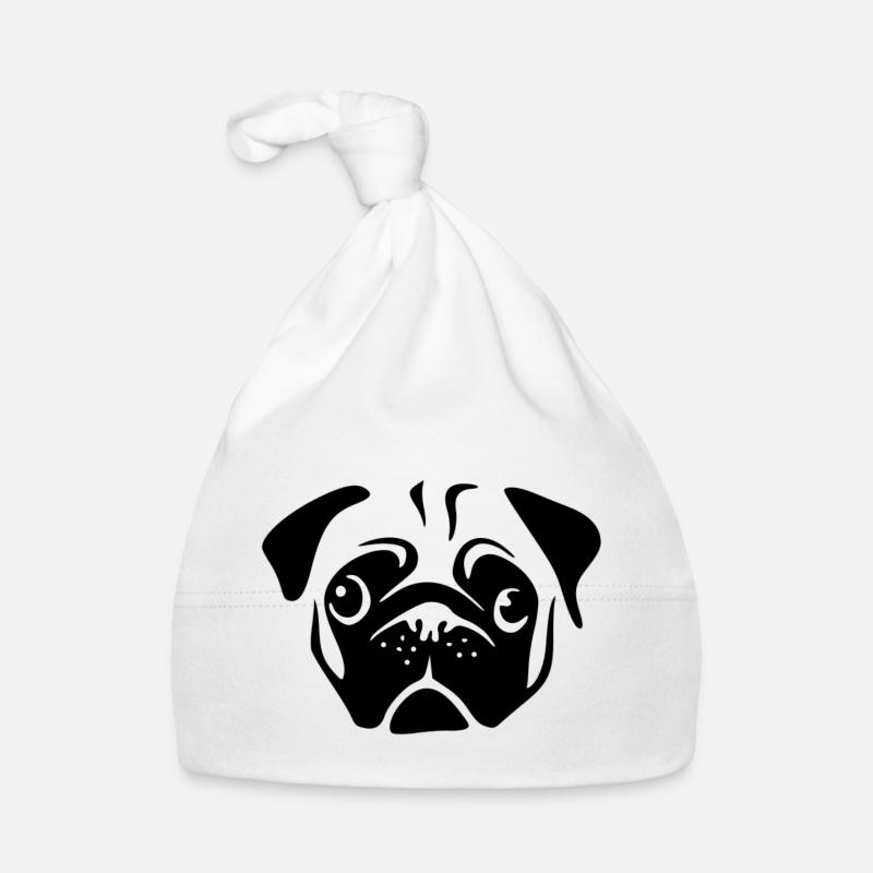 Mops Baby Bio-Mütze