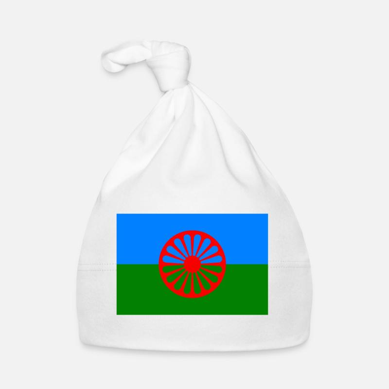 Romani Flag Organic Baby Cap