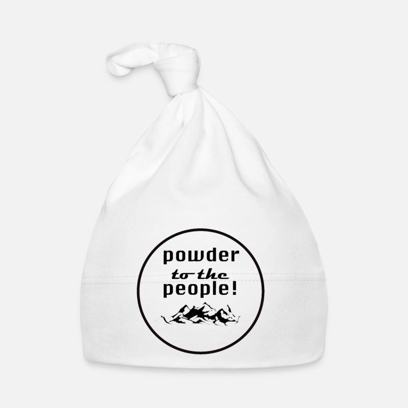 poudre au peuple! - Bonnet bio Bébé - blanc