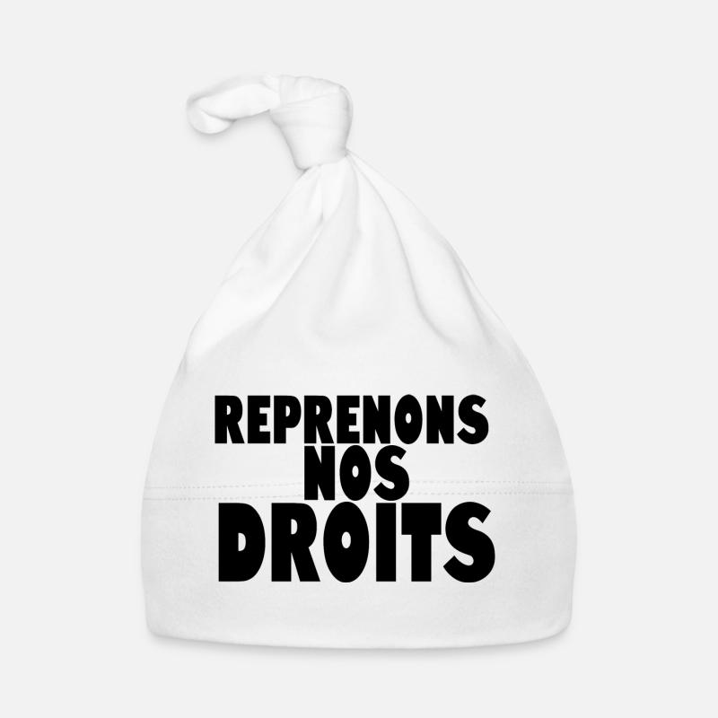 Reprenons nos doits manif Bonnet bio Bébé