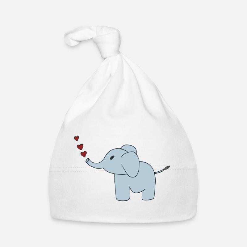 Cœurs d’éléphants Bonnet bio Bébé