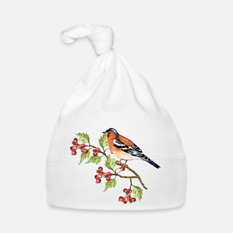 Bunter Vogel Baby Bio-Mütze