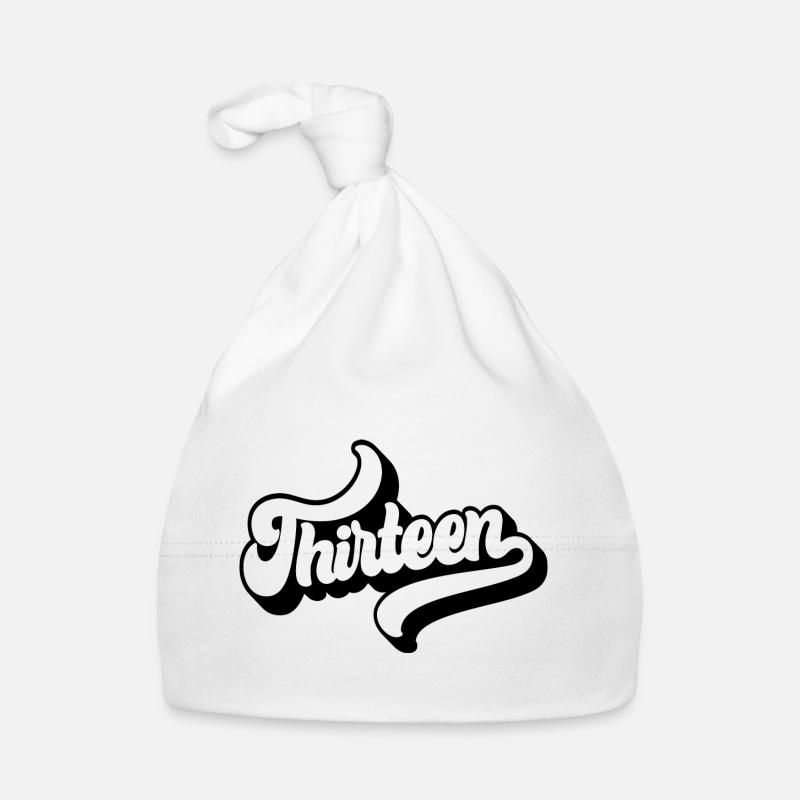 Treize 13e anniversaire garçons filles 13 ans Bonnet bio Bébé