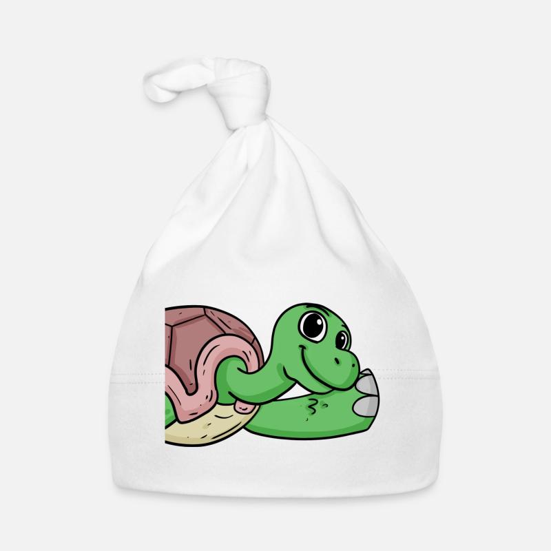 Turtle Greeting Greeting Organic Baby Cap