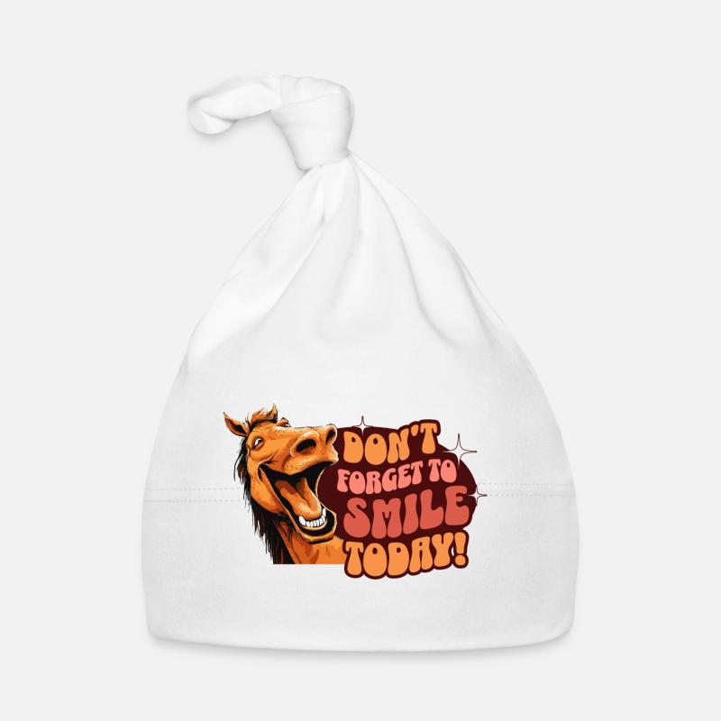 Lachen Optimistisch Spaß Glück Think Positive Baby Bio-Mütze