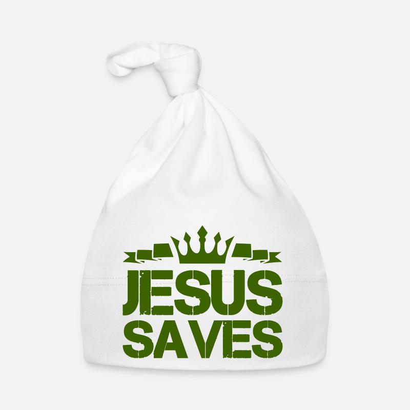 Jésus sauve Bonnet bio Bébé