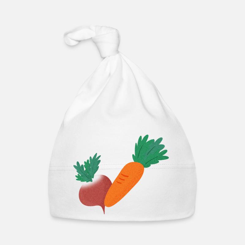 Radieschen & Karotte Baby Bio-Mütze