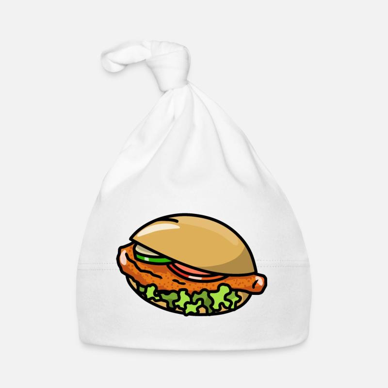 Hähnchen Schnitzel Schnitzelbrötchen Brötchen Baby Bio-Mütze