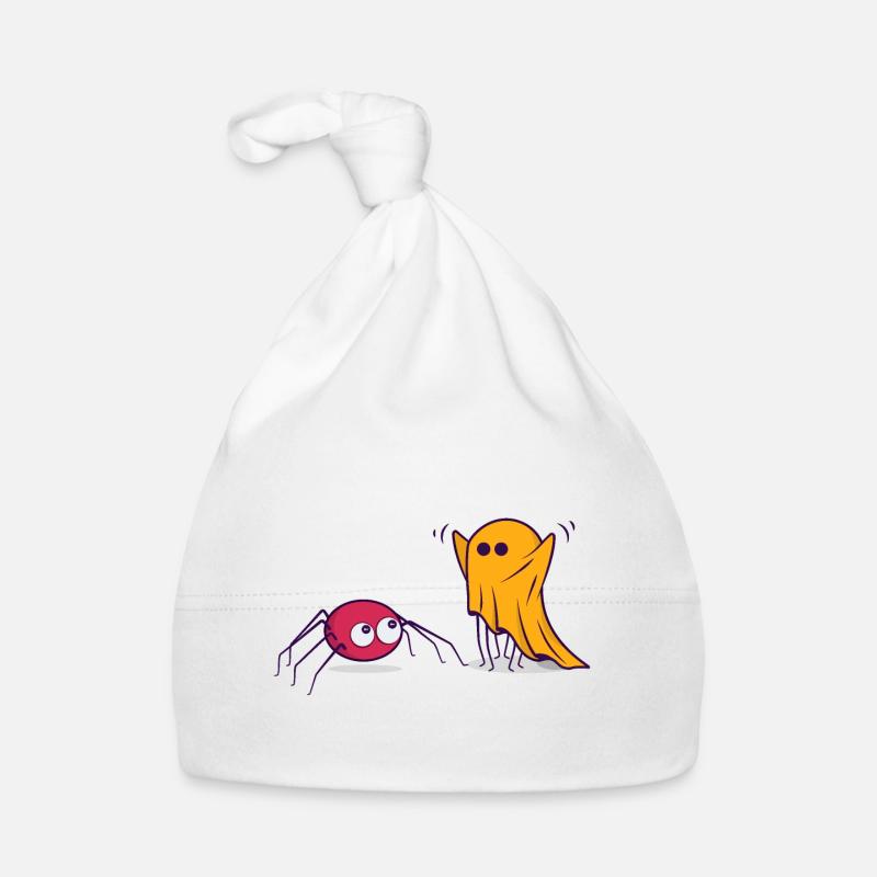 Halloween Spider Ghost Comic Cartoon Comic Organic Baby Cap