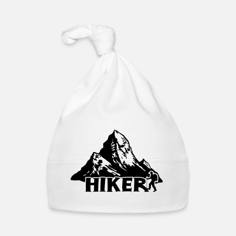 Wanderer - Bergwanderung [Schwarz] Baby Bio-Mütze