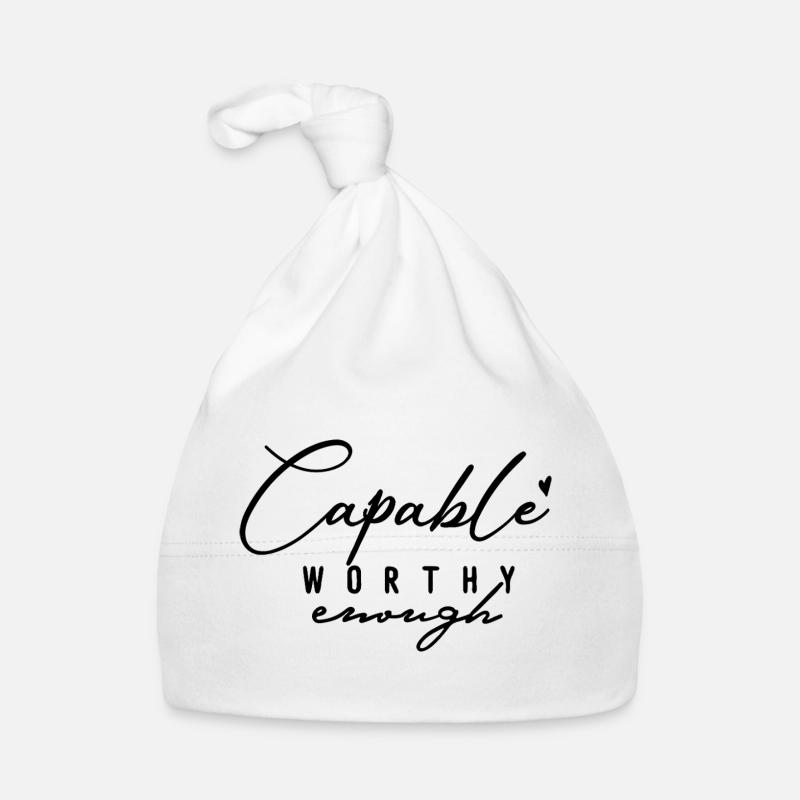 Capable Assez Digne – Amour de soi et motivation Bonnet bio Bébé