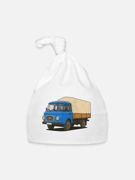 East Flatbed - Organic Baby Cap - white - Front