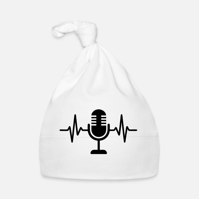 Microphone Singing Podcast Streaming Organic Baby Cap