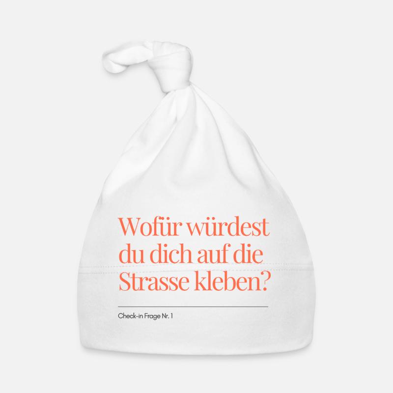 Check-in Question No. 1 Organic Baby Cap