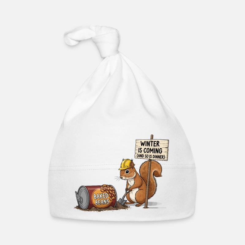 Cool Squirrel Organic Baby Cap