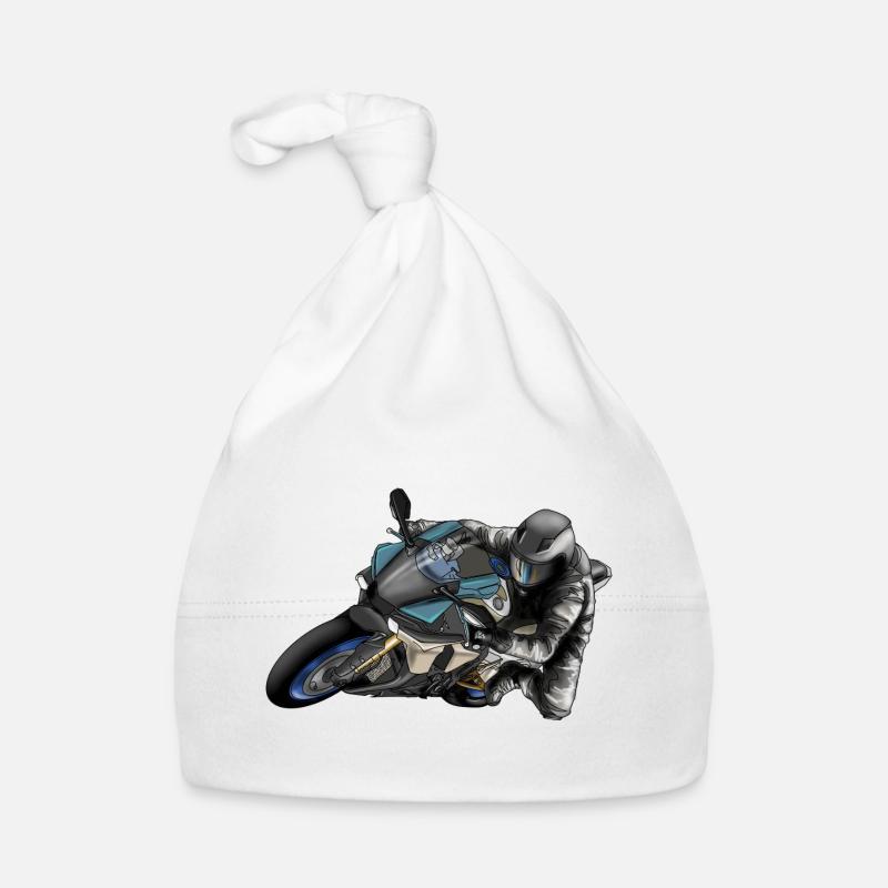 Adrénaline Conception de course de moto Bonnet bio Bébé