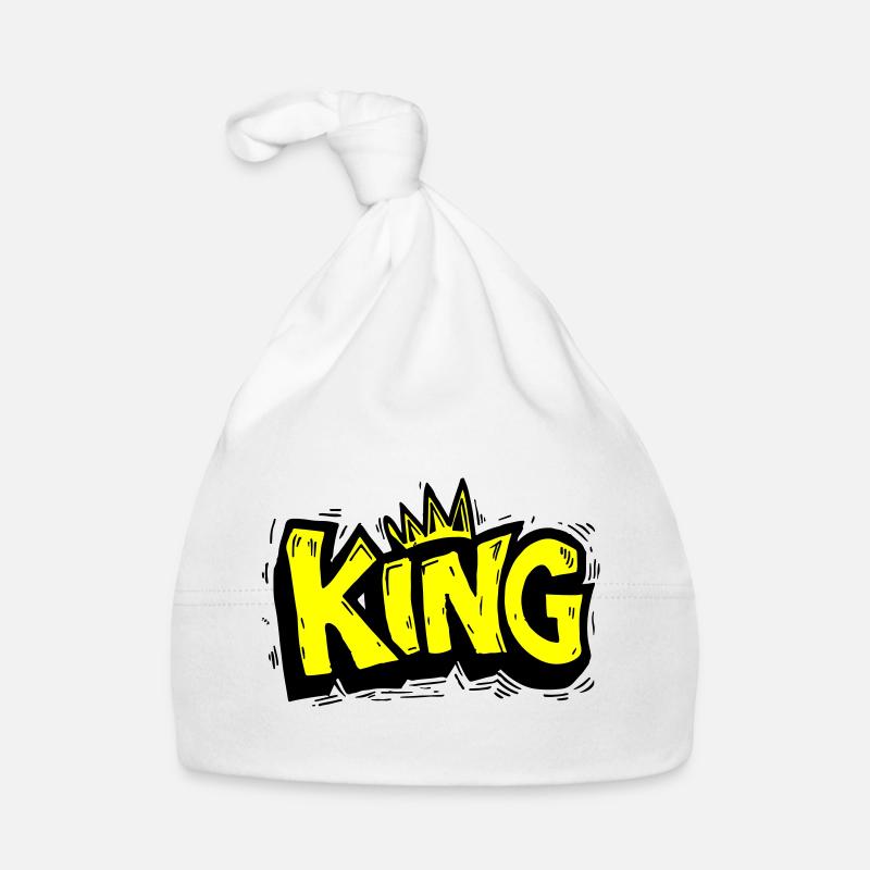 Lettrage King Graffiti Bonnet bio Bébé
