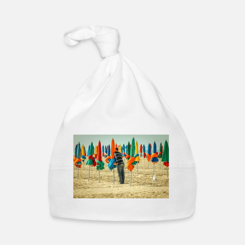 on the beach Organic Baby Cap