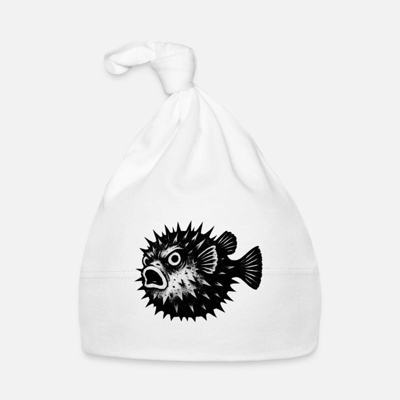 Stachelfisch Schreckerface Baby Bio-Mütze