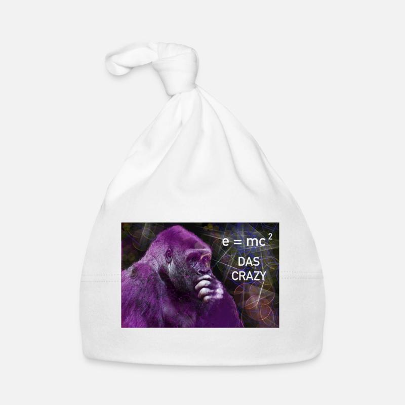 THE Crazy Yes - Quantum Orangutan e mc2 Youth Word Organic Baby Cap