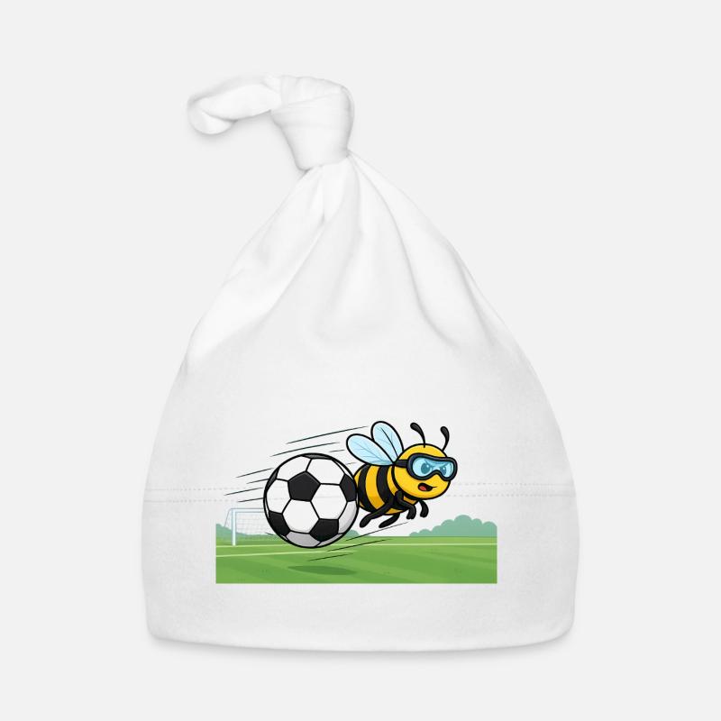 Soccer Bee Fly Organic Baby Cap