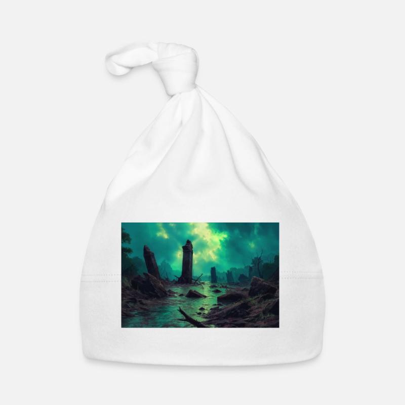 Dark fantasy illustration Organic Baby Cap