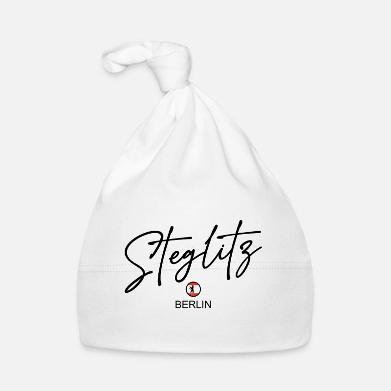 Steglitz - Drapeau de Berlin - Ours de Berlin Bonnet bio Bébé