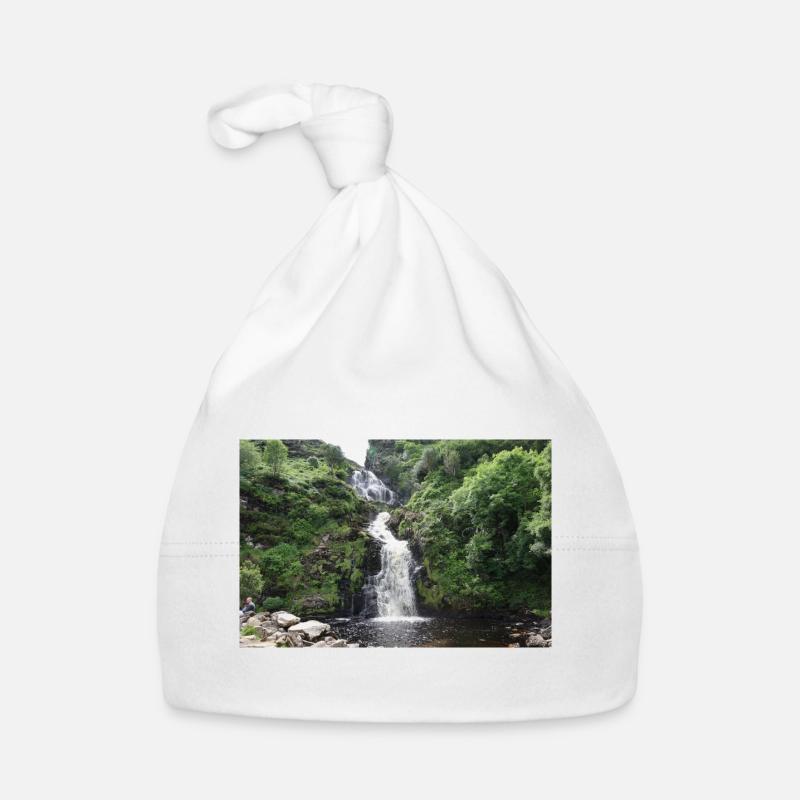 Smaragdwald-Wasserfall Baby Bio-Mütze