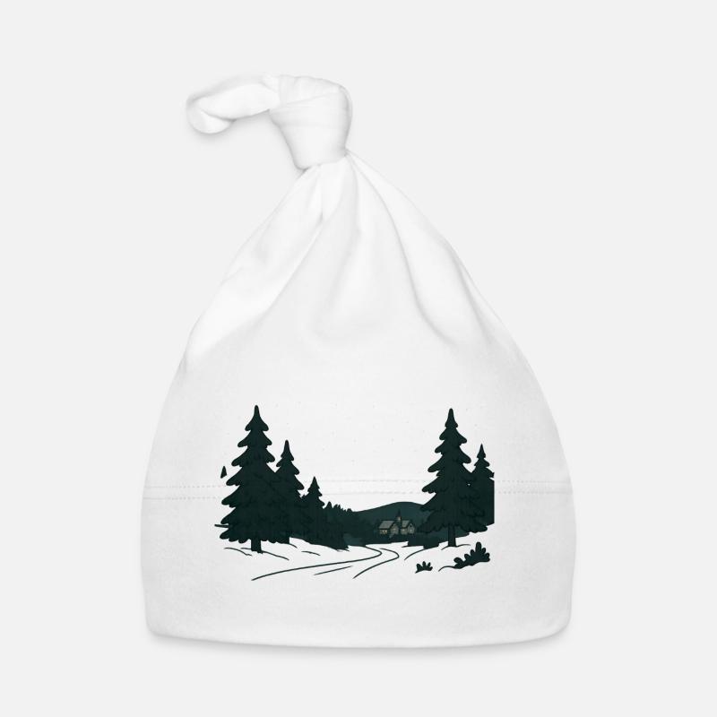 Chemin de la forêt nocturne vers Noël Bonnet bio Bébé