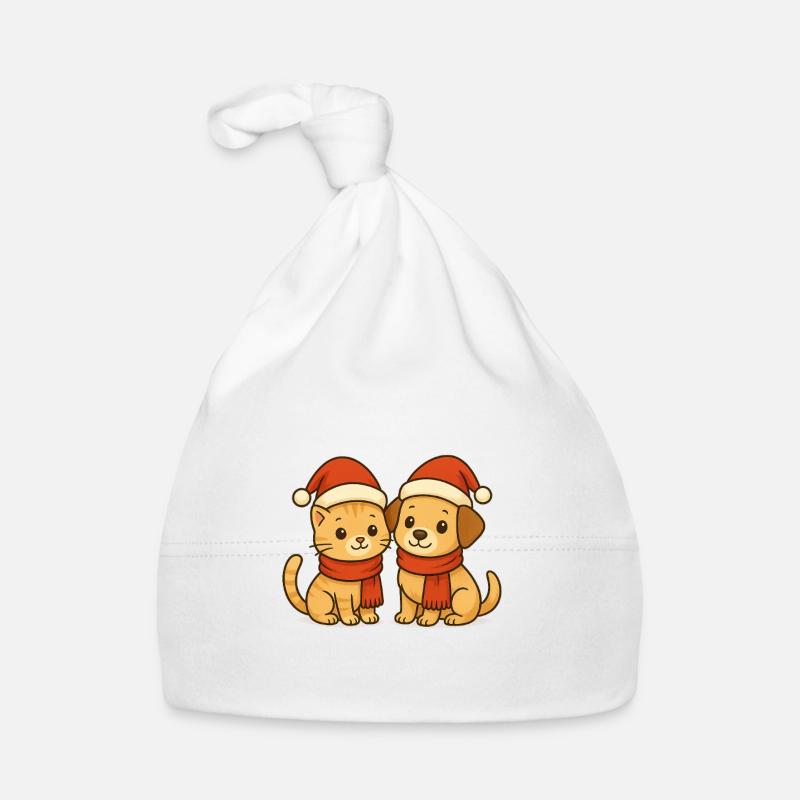 Duo de Noël Amis de compagnie Bonnet bio Bébé