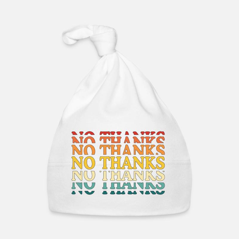 no thanks Organic Baby Cap