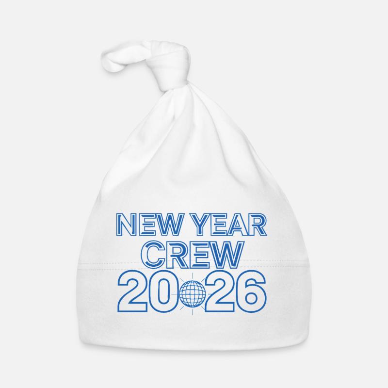 Tee de célébration du Nouvel An Crew 2026 Bonnet bio Bébé