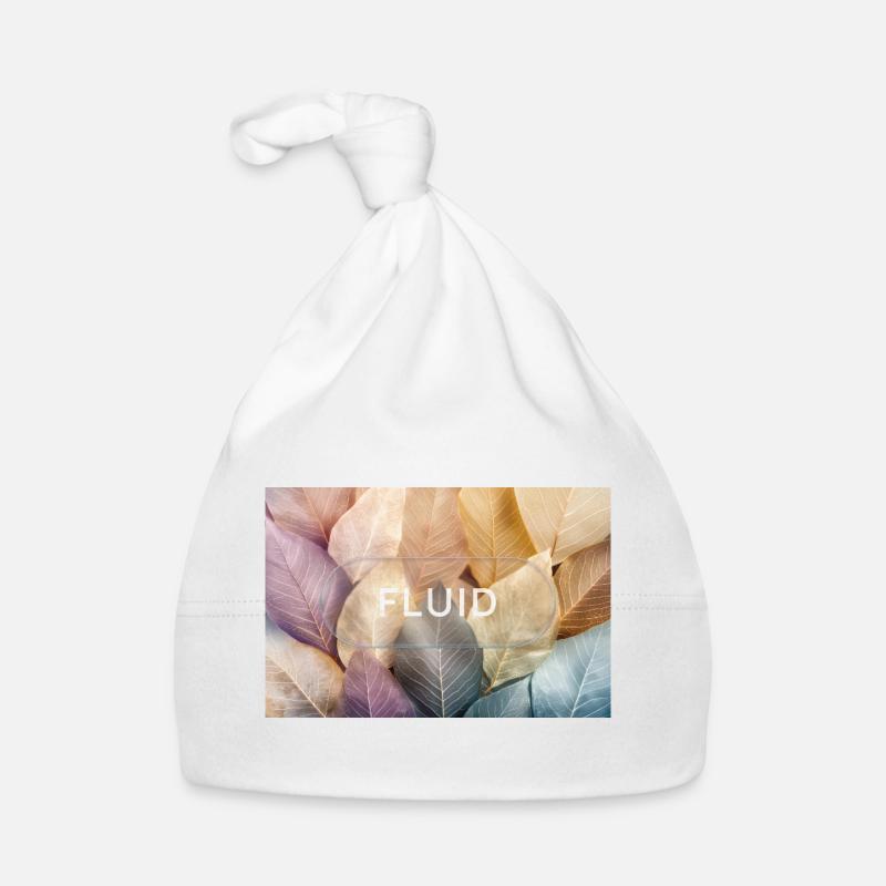 fluid – minimalistisches Glas Design Baby Bio-Mütze