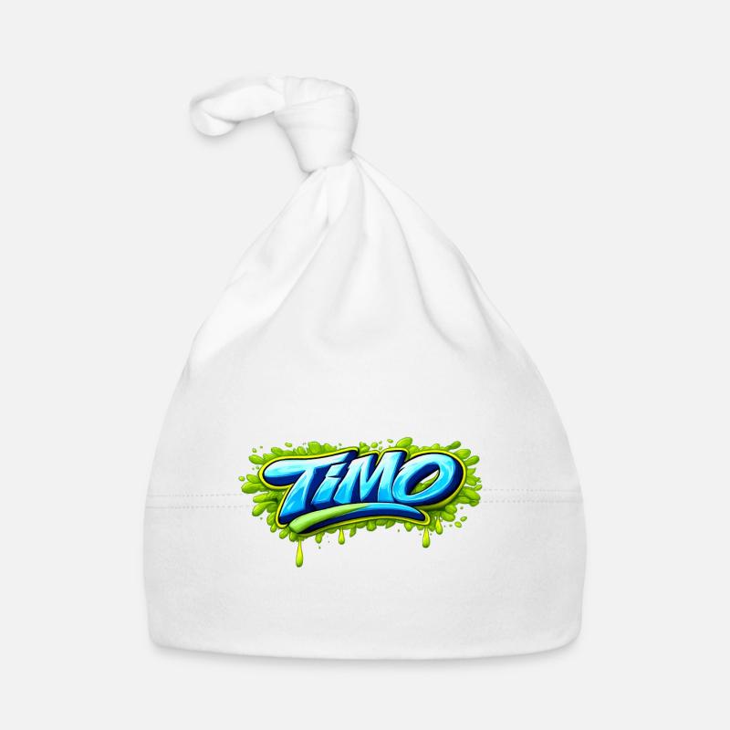 GRAFFITI NAME TIMO FOR PERFECT GIFT PRINTABLE Organic Baby Cap