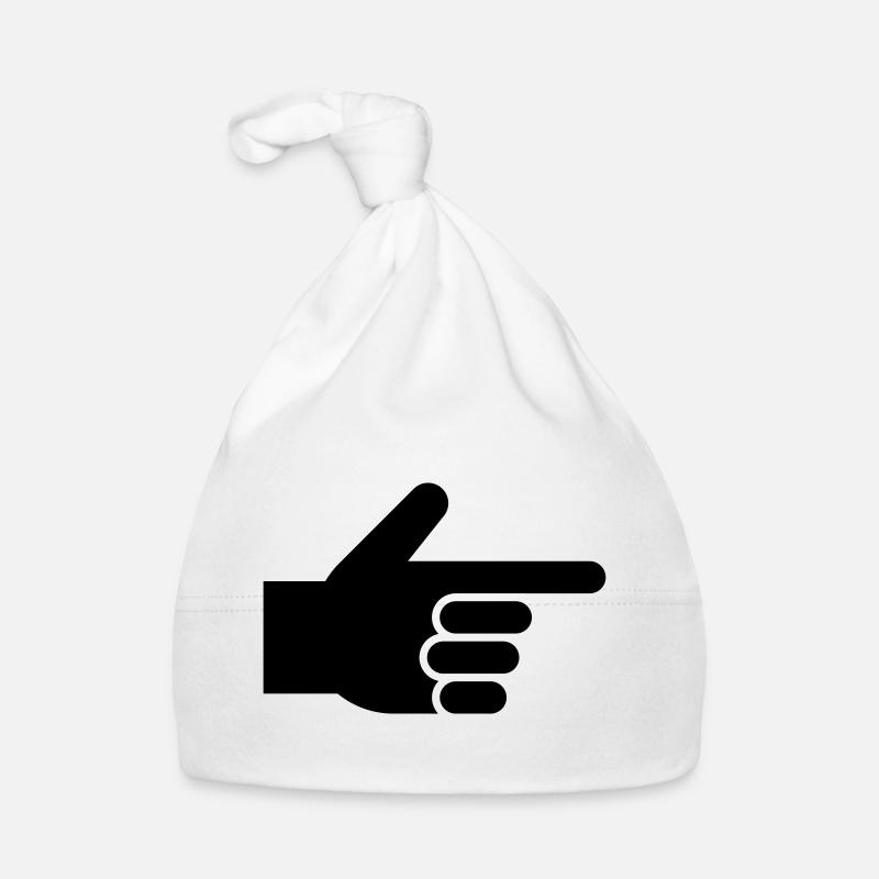 Hand, index finger, pointer Organic Baby Cap
