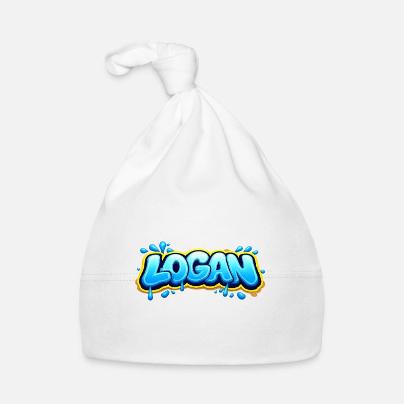 LOGAN GRAFFITI NAME FOR PERFECT GIFT PRINTABLE  Bonnet bio Bébé