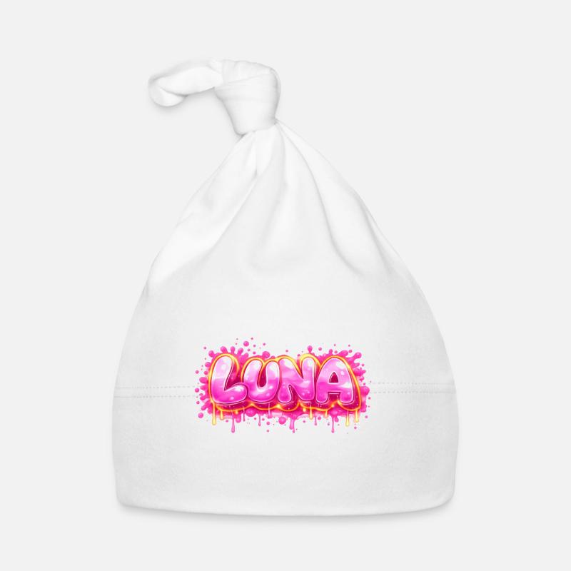 LUNA GRAFFITI NAME FOR PERFECT GIFT PRINTABLE  Bonnet bio Bébé