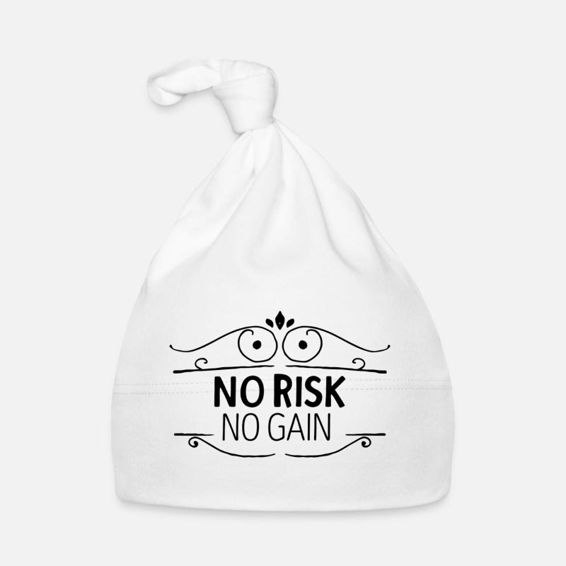 No Risk No Gain – Motivating Success Design Organic Baby Cap