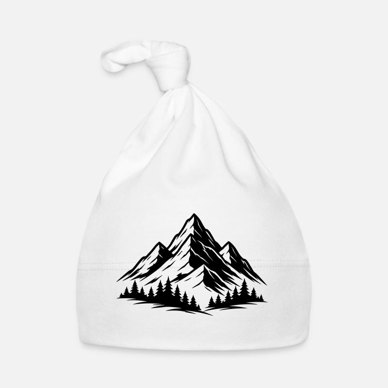 Berge Wald Landschaft Baby Bio-Mütze