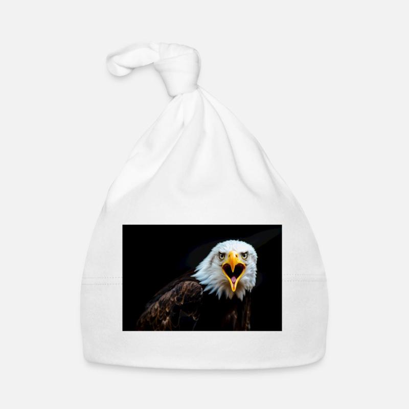Angry Eagle Look Organic Baby Cap