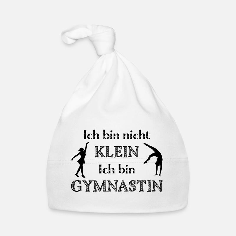 Ich bin nicht klein ich bin Gymnastin - Gymnastik  Baby Bio-Mütze