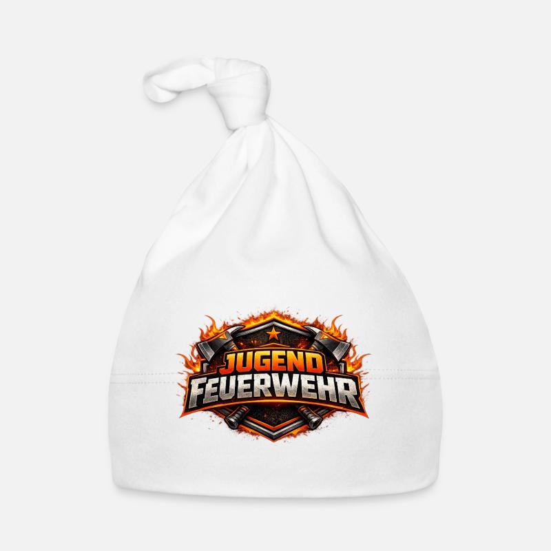 Youth Fire Brigade Fire Logo Organic Baby Cap