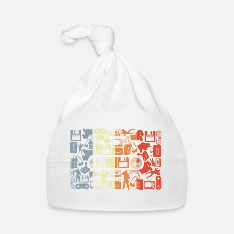 Silhouette de cassette musicale Bonnet bio Bébé