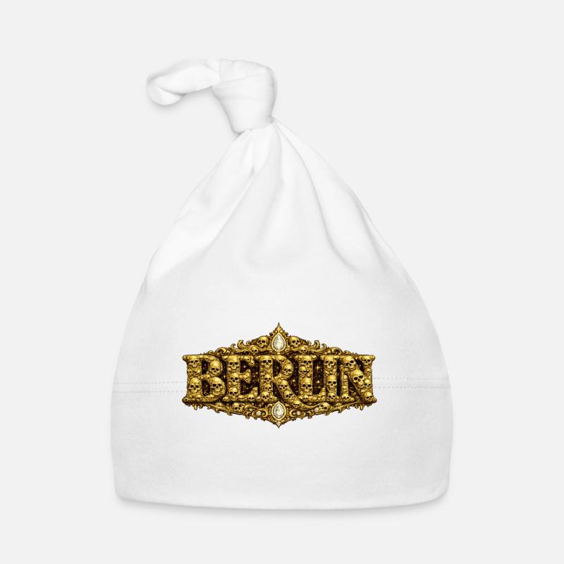 BERLIN baroque avec crâne Bonnet bio Bébé