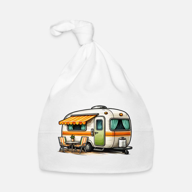 La magie du camping rétro Bonnet bio Bébé